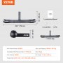 VEVOR 50.8 mm receiver hitch, robust steel construction with 158.7 kg lifting capacity, rear bumper protector with pin locking mechanism, universal fit for trucks, SUVs, pickups, and trailers