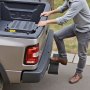 VEVOR Hitch Step for 5 cm Receiver, Universal Rear Bumper Guard Protector with 159 kg Load Capacity, Wide & Non-Slip Tow Hitch Step with Pin Kit and Stabilizer, Fit for Pickup, Trailer, Truck, SUV