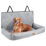 VEVOR Asiento de Coche para Perros Asiento Elevado para Mascotas 45 kg, Gris