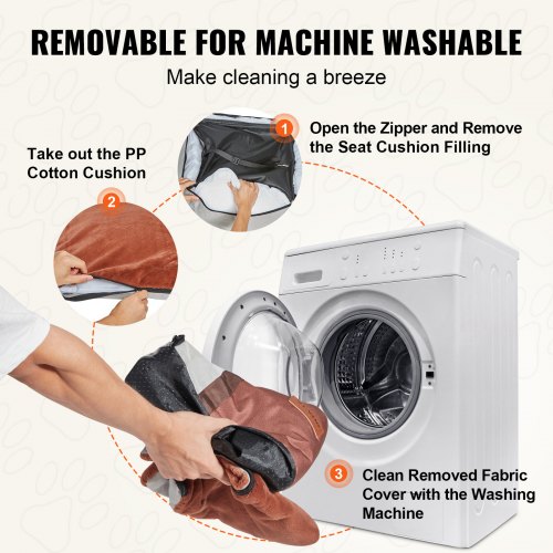 VEVOR Asiento de Coche para Perros 11 kg Asiento Elevado