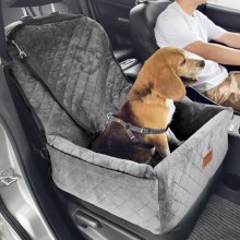 VEVOR Silla de Coche para Perros Pequeños y Medianos Mascotas 18 kg Gris