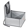 VEVOR Asiento de Coche para Perros 12 kg Asiento de seguridad para Mascotas Asiento Elevador Impermeable con Correa de Seguridad con Clip Acolchado de Algodón PP Silla para Coche para Mascotas, Gris