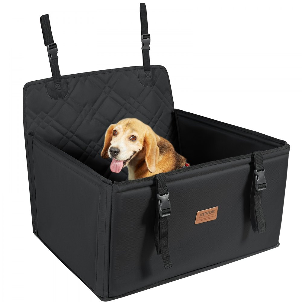 VEVOR Asiento de Coche para Perros Asiento Elevado para Mascotas 18 kg, Negro