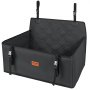 VEVOR Dog Car Seat, Waterproof Dog Booster Seat for Cars with Support Frame, Pet Car Seat with Attachable Safety Leash, Dog Car Bed for Small, Medium and Large Dogs up to 22 kg, Black