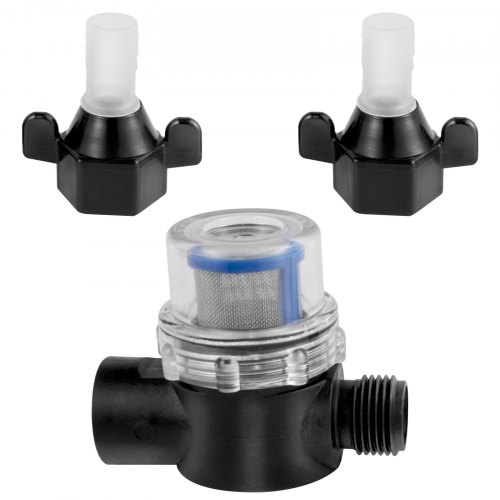 VEVOR Bomba de Agua Autocebante de Diafragma, 12 V DC 10 A Flujo de 4 GPM Bomba Pulverizadora de Agua, Max. Presión de 55 psi Bomba de Limpieza con Filtro de Metal para Vehículos RV y Autocaravanas
