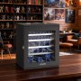 VEVOR Miniatures Storage Case, Fits for 1:1750-1:2000 Scale Models, Wooden Miniatures Display Holder with 5 Tray & 13 Slots, Clear View Miniature Transport Case for Collectibles (Minis Not Included)
