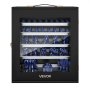 VEVOR Miniatures Storage Case, Fits for 1:1750-1:2000 Scale Models, Wooden Miniatures Display Holder with 5 Tray & 13 Slots, Clear View Miniature Transport Case for Collectibles (Minis Not Included)
