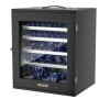 VEVOR Miniatures Storage Case, Fits for 1:1750-1:2000 Scale Models, Wooden Miniatures Display Holder with 5 Tray & 13 Slots, Clear View Miniature Transport Case for Collectibles (Minis Not Included)