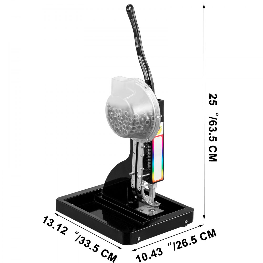 Prensa De Ojales Manual Kit De Ojales Semiautomático Con 10800pcs 10mm Botón