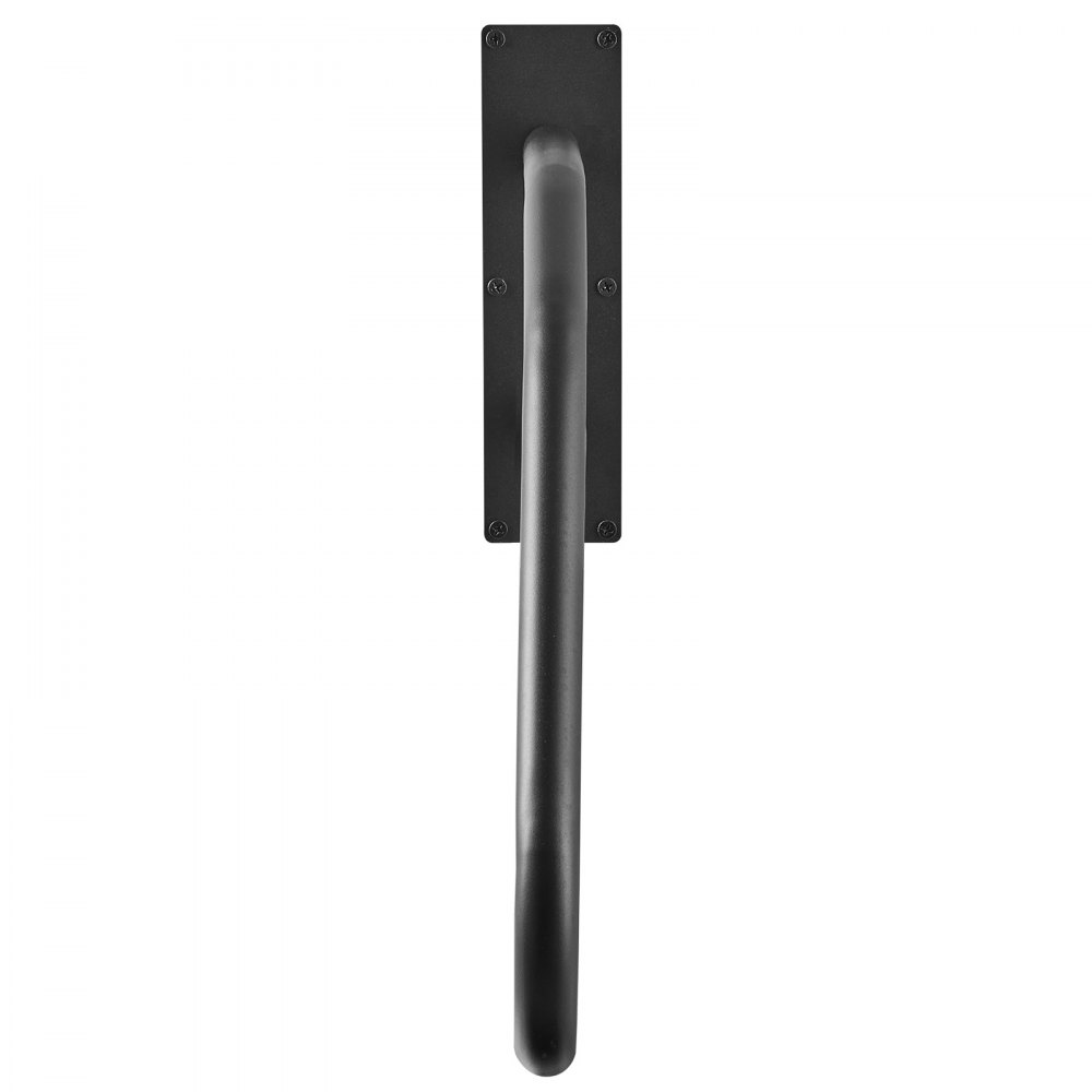 VEVOR Pasamanos de Escalera para Escalones Exteriores 737 mm Barandilla de Seguridad Montado en Pared para 1-3 Escalones Acabado Negro Mate para Personas Mayores, Embarazadas, Discapacitadas