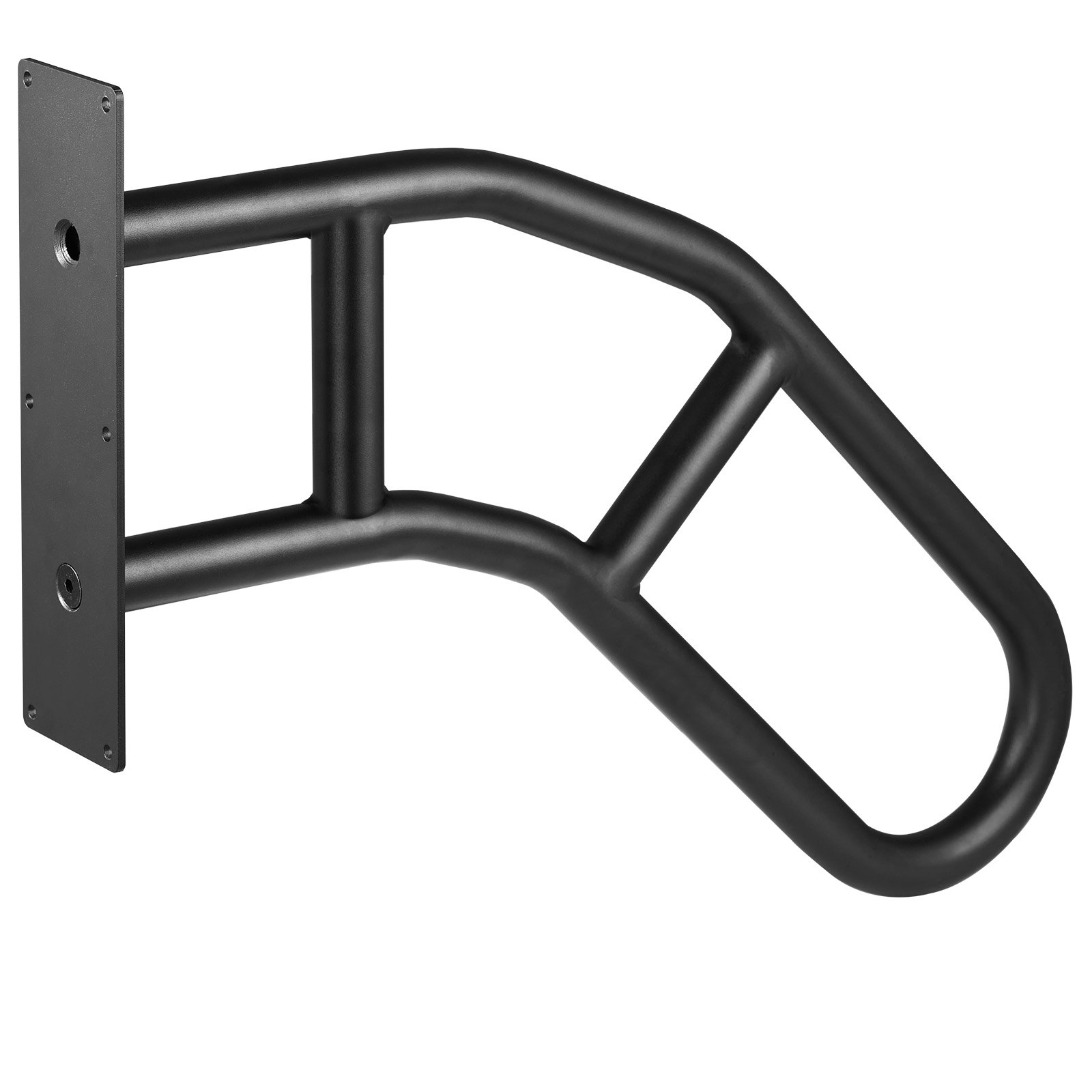 VEVOR Pasamanos de Escalera para Escalones Exteriores 737 mm Barandilla de Seguridad Montado en Pared para 1-3 Escalones Acabado Negro Mate para Personas Mayores, Embarazadas, Discapacitadas