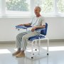 VEVOR Phlebotomy Chair, Blood Collection Chair with Adjustable & Foldable Armrests, 180 kg Weight Capacity, Soft Padded Seat, PVC Leather for Hospitals, Laboratories, Clinics
