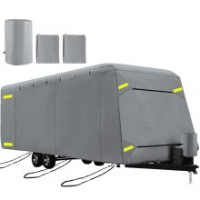 VEVOR Funda Protectora para Caravana 14'-16' Cubierta de Tela de Caravana 519 x 230 x 275 cm Funda Caravana Automóvil 6,6kg Resistente al Viento y a Intemperie, Anti-UV con 4 Capas de Tela para Viaje