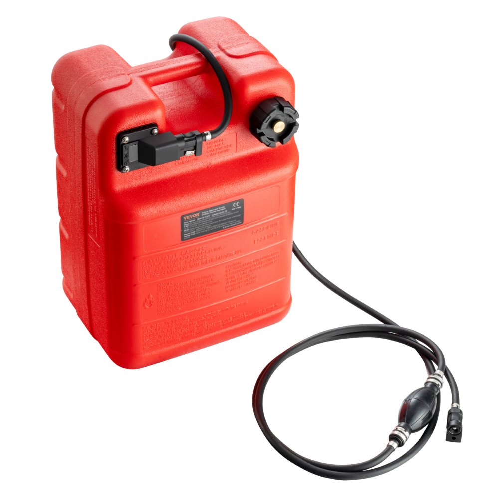 VEVOR Tanque de Combustible Portátil para Barco de 24 L con Manguera Color Rojo
