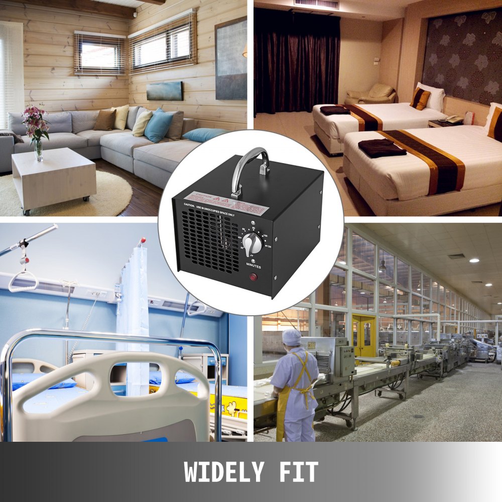 Generador De Ozono 5000mg/h Purificador De Aire Matar Bacterias Comercial