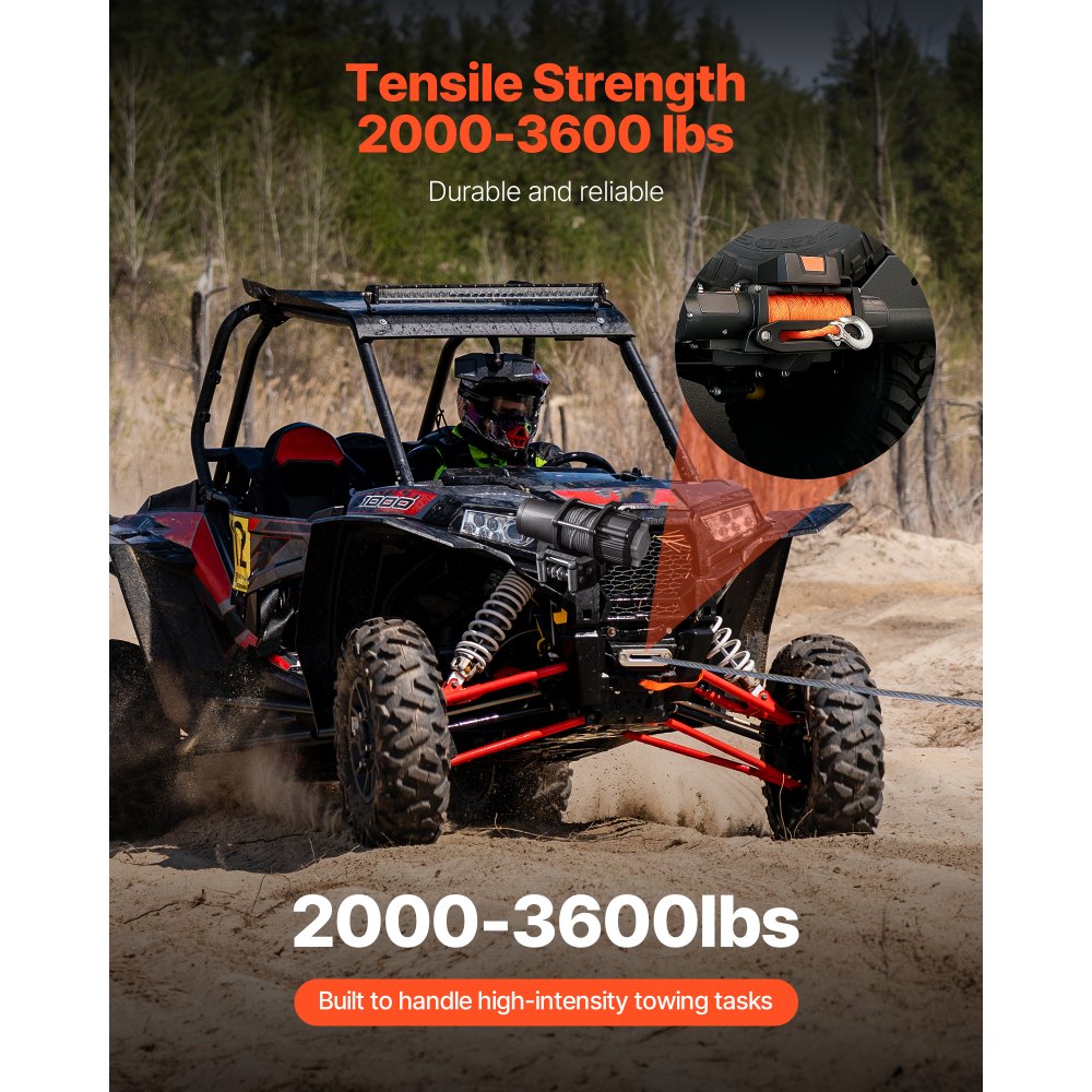 VEVOR Soporte de Cabrestante, Soporte de Enganche de Remolque para Modelos Selectos de Polaris Sportsman (2009 y Posteriores), Diseño de 2 Orificios Capacidad de 907-1633 kg para Asistencia