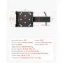 VEVOR Soporte de Cabrestante, Soporte de Enganche de Remolque con Receptor de 50,8 mm, Orificios para Pernos de 2/4, Capacidad de 1633 kg para Vehículos Todoterreno, UTV y Camionetas, Negro