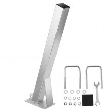 VEVOR Soporte para Cabrestante de Remolque 76 x 76 x 863 mm con Pernos en U