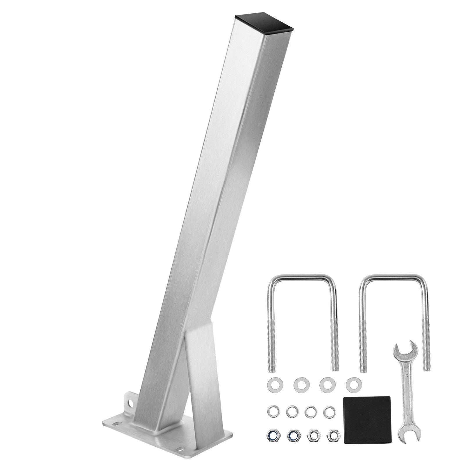 VEVOR Soporte para Cabrestante de Remolque de Barco 76 x 76 x 863 mm, Soporte de Cabrestante Galvanizado con Pernos en U, Apto para Motos Acuáticas, Veleros, Barcos de Pesca y Lanchas Rápidas