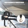 VEVOR Cabrestante Manual con Capacidad de Tracción de 2000 libras Cabrestante para Remolque de Barco Manivela Resistente con Correa de Poliéster de 7 m con Trinquete Bidireccional para Remolque, Barco