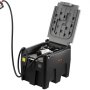 VEVOR Tanque de Diésel Portátil, Tanque de Combustible de Capacidad de 220 L con Bomba de Transferencia Eléctrica y Manguera de Goma de 3,9 m, Contendor de Transferencia de Diésel de PE, Negro