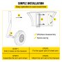 VEVOR Ruedas de Lanzamiento para Lancha de Barco 12 " / 30,5 cm Ruedas de Botadura de Barco 500 lbs / 227 kg Rueda Dolly de Bote Inflable Aleación de Aluminio para Barco Inflable, Kayak, Bote de Vela