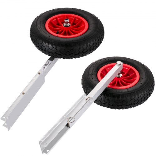 VEVOR Ruedas de Lanzamiento para Lancha de Barco 15 " / 38,1 cm Ruedas de Botadura de Barco 300 lbs / 136 kg Rueda Dolly de Bote Inflable Aleación de Aluminio para Barco Inflable, Kayak, Bote de Vela
