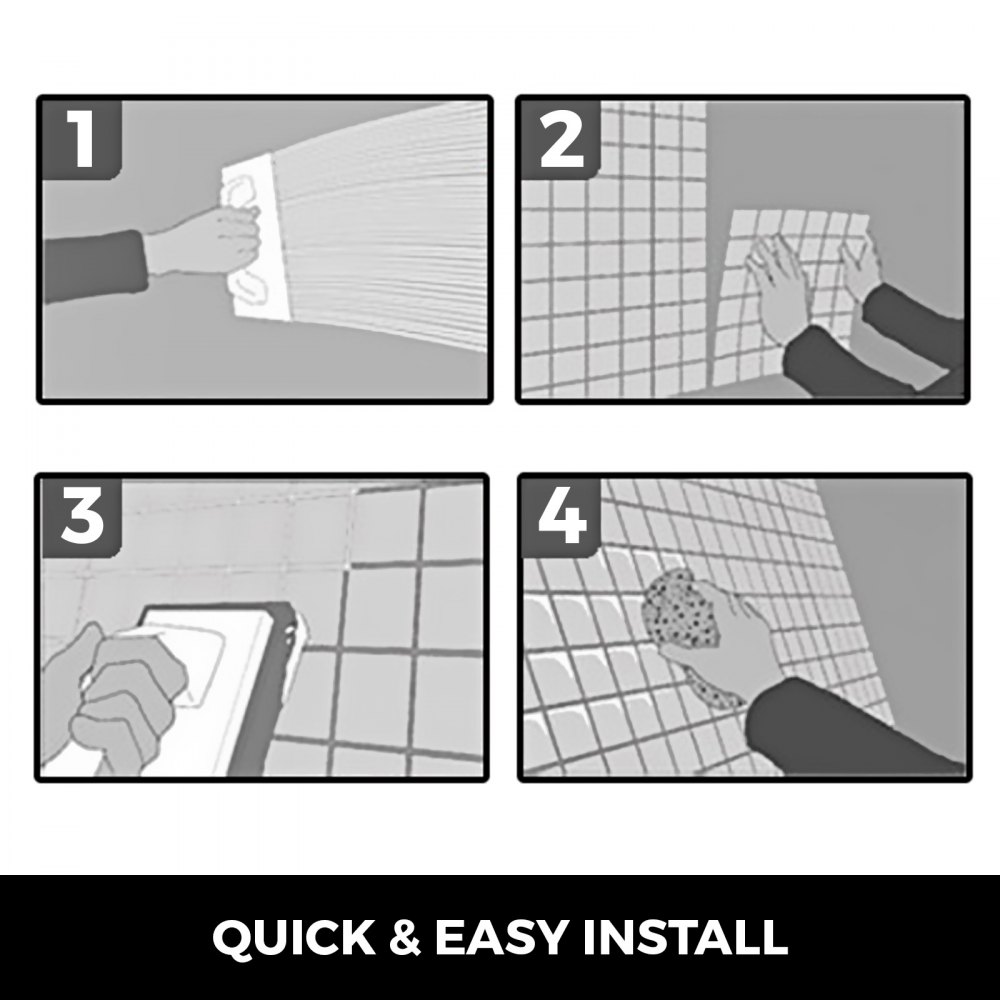 11 Pcs Azulejos De Mosaico De Cristal Baldosas De Cerámica Color Perla Baño