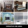 Mosaico Azulejos De Vidrio Azul Y Piedra De Cristal 300*300*8mm X12piezas