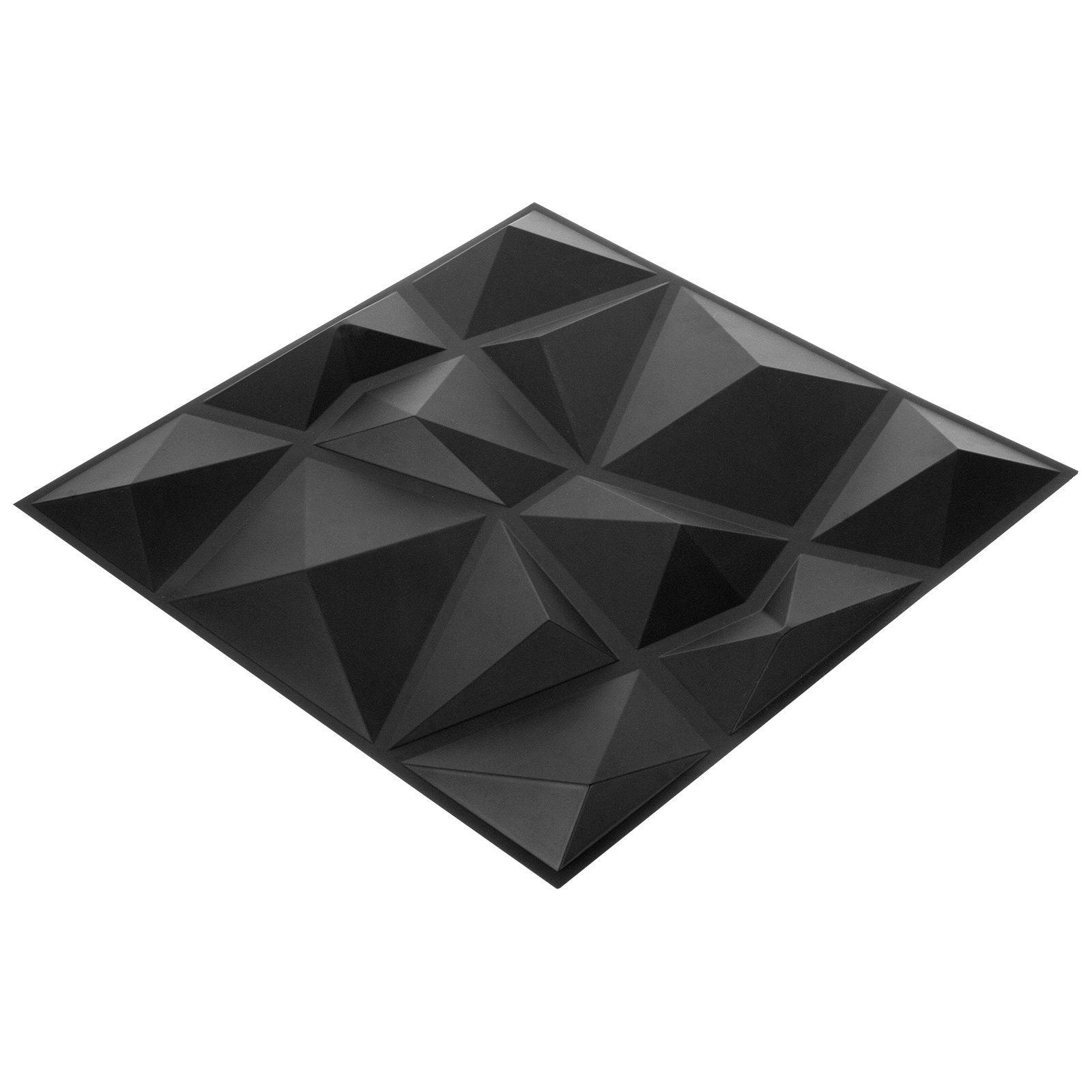 3d Azulejos Negros 50 X 50 Cm 13 Pcs Paneles De Pared De Pvc 3d Impermeable