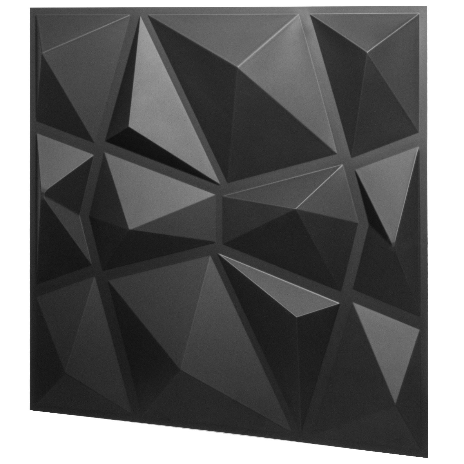 3d Azulejos Negros 50 X 50 Cm 13 Pcs Paneles De Pared De Pvc 3d Impermeable