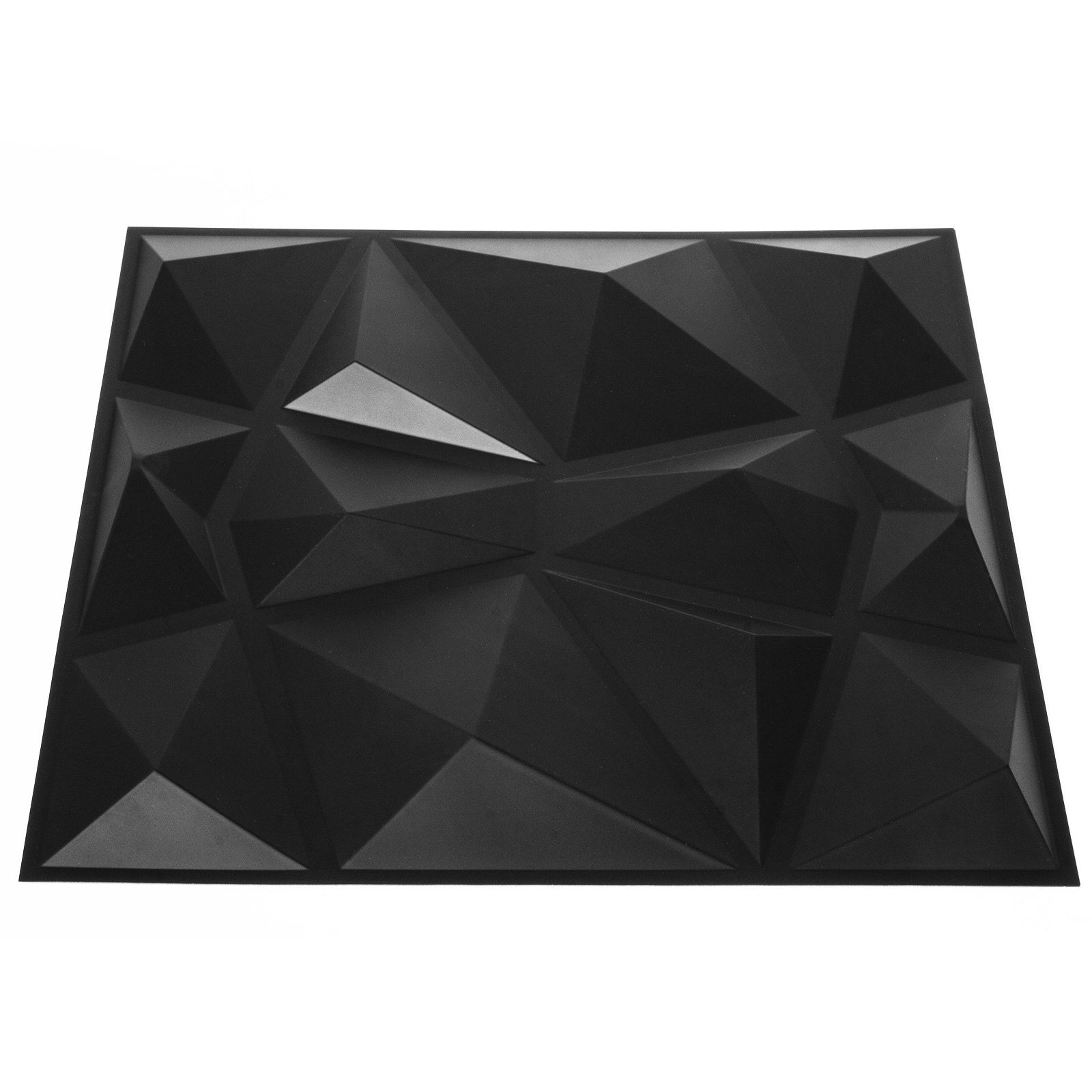 3d Azulejos Negros 50 X 50 Cm 13 Pcs Paneles De Pared De Pvc 3d Impermeable