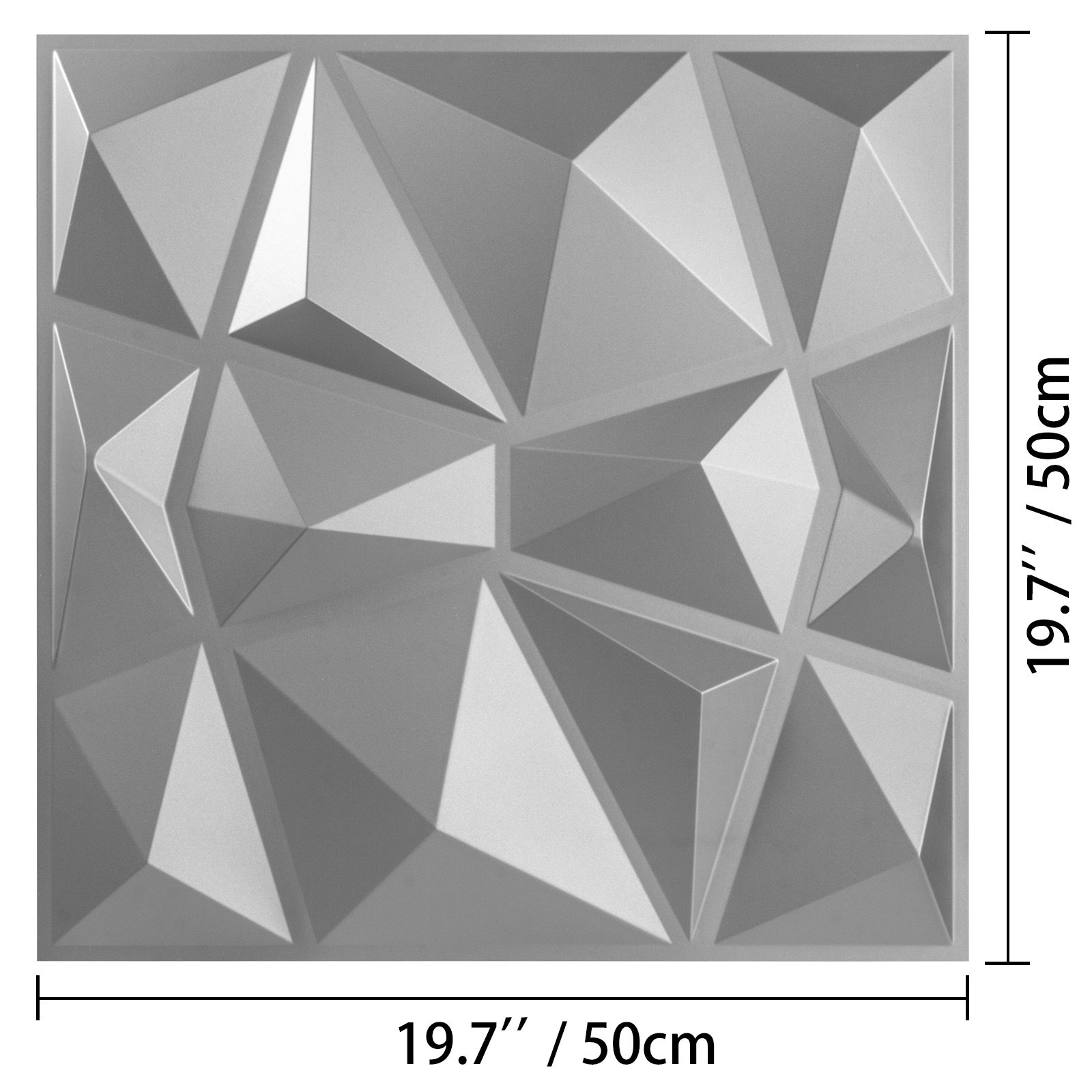 Paneles De Pared De Pvc 3d Azulejos De Pared 50 X 50 Cm Para Cocina Baño 13pcs
