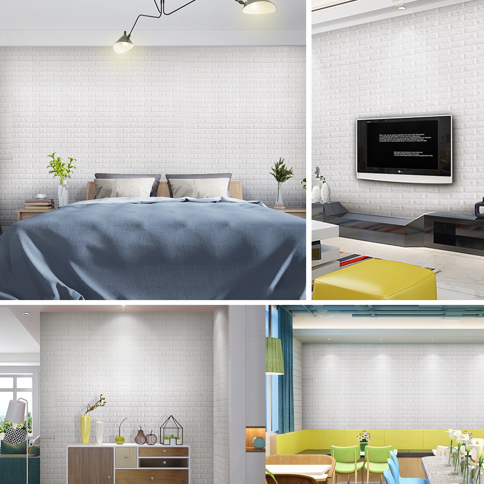 22pcs 3d Paneles De Pared De Pvc Espuma De Pe Decoración Suave High Grade