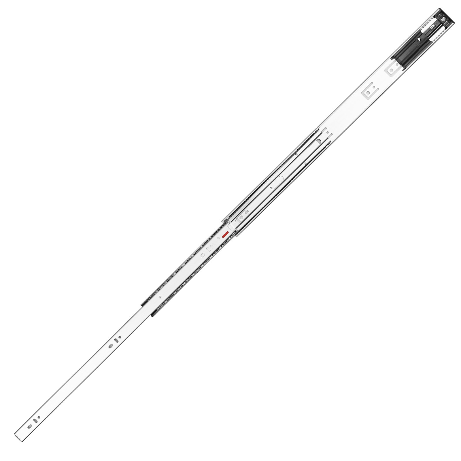 VEVOR Guías para Cajones 6 Pares Guías para Cajones de Bolas 609,6  mm Cierre Suave y Silencioso 45,4 kg Riel Guía de Acero de Montaje Lateral Extensión Completa para Estante de Gabinete de Cocina