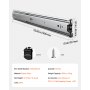 VEVOR Correderas para Cajones de Tocador de Montaje Lateral, 10 Pares Rieles para Gabinete con Cojinetes de Bolas Extensión Completa, Carga 45kg, para Reemplazo de Cocina DIY, 600 x 46 x 12,7 mm