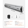 VEVOR Correderas para Cajones de Tocador de Montaje Lateral, 10 Pares Rieles para Gabinete con Cojinetes de Bolas Extensión Completa, Carga 45kg, para Reemplazo de Cocina DIY, 450 x 46 x 12,7 mm