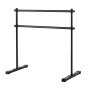 VEVOR Ballet Barre, Double Barre Bar for Home, Freestanding Portable Ballet Stretching Dance Bars, Height Adjustable Anti-Wobble Fitness Gym Studio Equipment, for Pilates Balance Workout