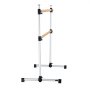 VEVOR Ballet Barre, Double Beechwood Barre Bar for Home, Freestanding Portable Ballet Stretching Dance Bars, Height Adjustable Anti-Wobble Fitness Gym Equipment, for Pilates Balance Workout