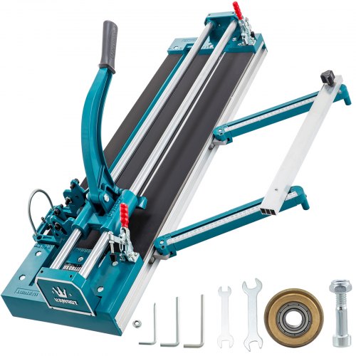 VEVOR Cortador de azulejos para trabajo pesado 3/5 en Tapa 39 en Azul con posicionamiento láser de precisión