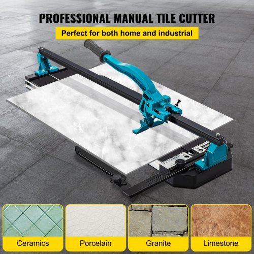 VEVOR Cortador de Azulejos Manual 1200mm Riel Simple Posicionamiento Láser