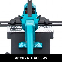 VEVOR Cortador de azulejos de alta resistencia de 3/5 pulgadas con tapa azul de 31 pulgadas y un riel único de posicionamiento Preciso con láser