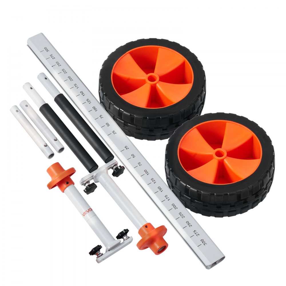 VEVOR Remolque Vertical para Kayak, Remolque de Kayak 900 x 580 x 575 mm con Neumáticos de PU de 25,4 cm y Correa de Amarre, Carga de 113,4 kg, Carrito para Tabla de Surf de Remo, Kayaks, Canoas