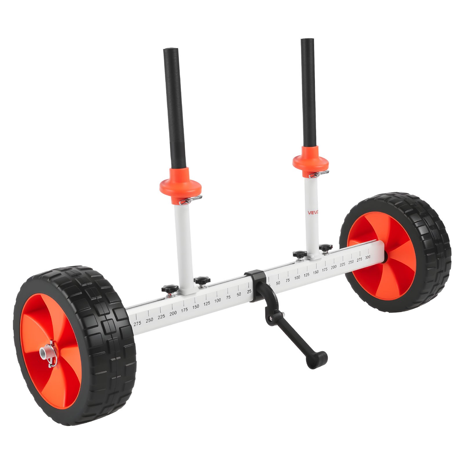 VEVOR Remolque Vertical para Kayak, Remolque de Kayak 900 x 580 x 575 mm con Neumáticos de PU de 25,4 cm y Correa de Amarre, Carga de 113,4 kg, Carrito para Tabla de Surf de Remo, Kayaks, Canoas