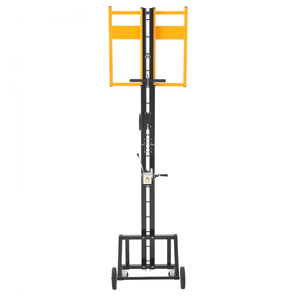 VEVOR Elevador Vertical de Paneles de Yeso de Alta Resistencia de 68 kg, para Paredes, Instalación por Una Sola Persona, con Ruedas, Fácil de Transportar, 530 x 770 x 2575 mm, Amarillo
