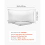 VEVOR Almohadas de Cama, 2 Piezas, Tamaño King 910 x 500 mm, Almohadas de Hotel de Lujo con Relleno Alternativo de Plumón Original, Sujetas y Mullidas, ideales para Descanso y Relajación, Blanco