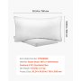 VEVOR Almohadas de Cama, 2 Piezas, Tamaño Queen 760 x 500 mm, Almohadas de Hotel de Lujo con Relleno Alternativo de Plumón Original, Sujetas y Mullidas, ideales para Descanso y Relajación, Blanco