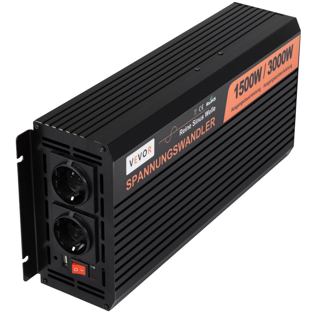 Inversor De Onda Sinusoidal Pura 1500w 3000w Convertidor De Voltaje 24v A 230v