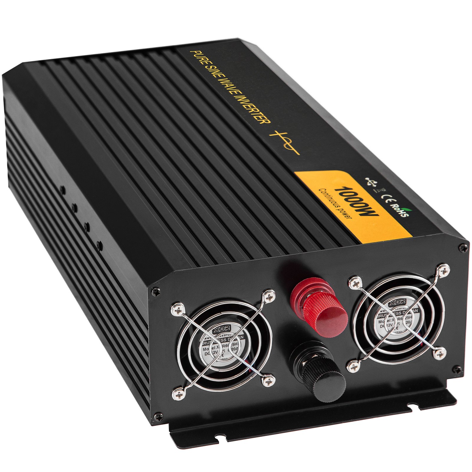 Vevor Inversor De Corriente Onda Sinusoidal Pura 1.000 W Convertidor 12 V 240 V