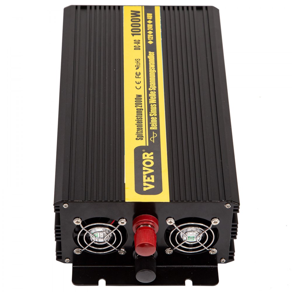 Vevor Inversor De Corriente De Onda Sinusoidal Pura 1000w 2000w Dc 12v A Ac 230v